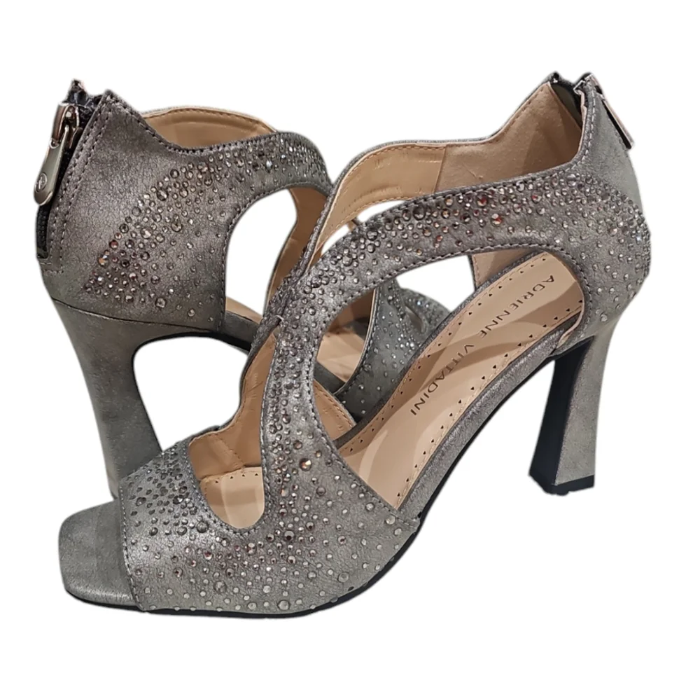 ADRIENNE VITTADINI Women's Golly Pump, Pewter,  size  6  NWOT